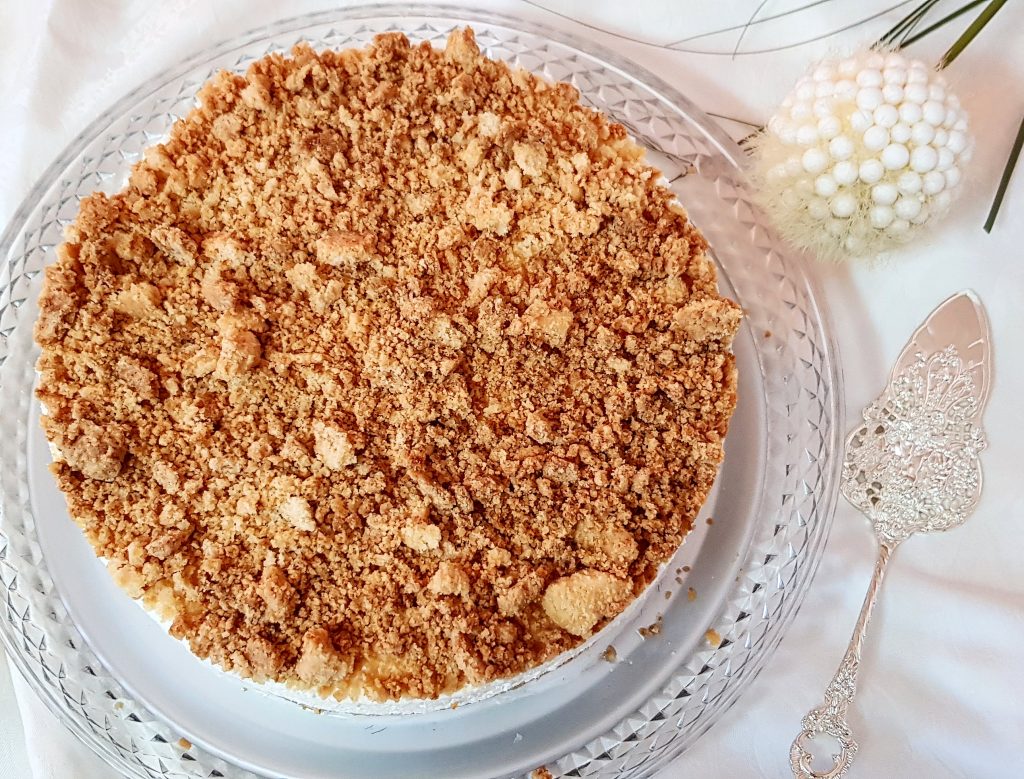 עוגת גבינה פירורים קלאסית