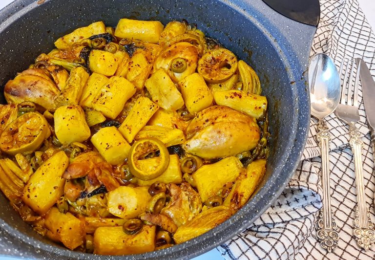 בטטה קסבייה עם עוף ושומר