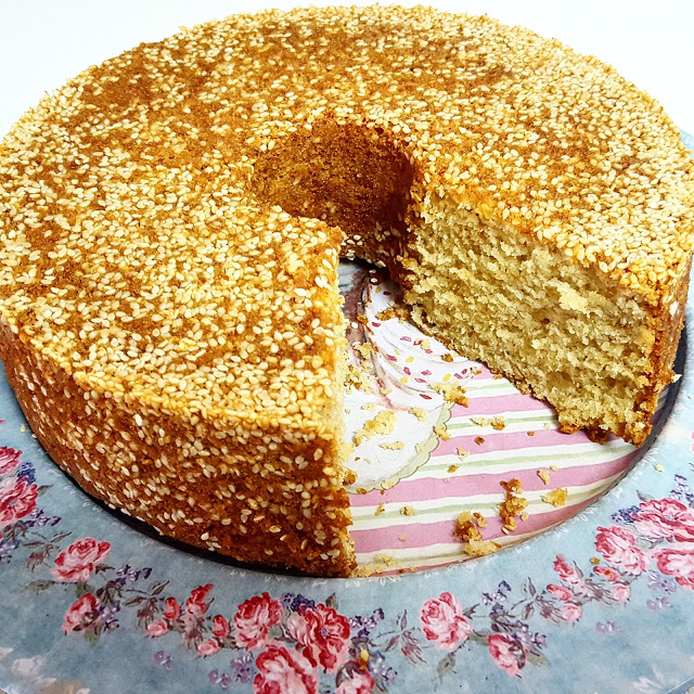 עוגת טחינה תפוזים