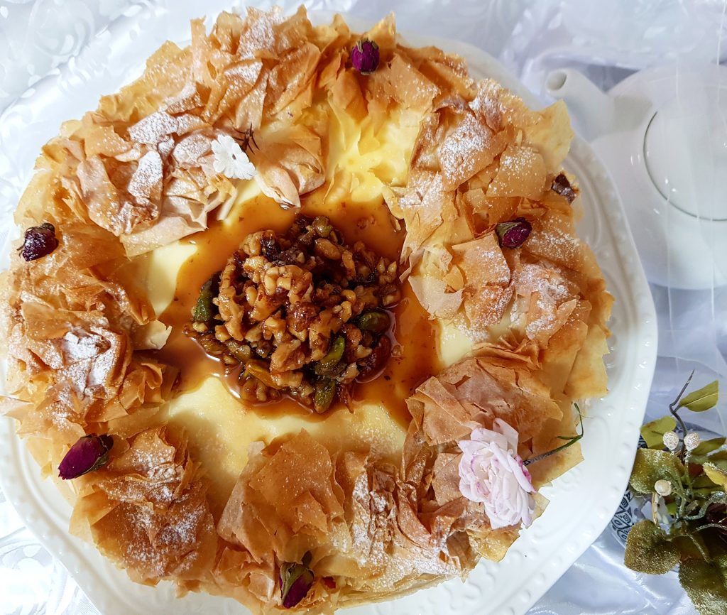 עוגת יוגורט בקלאווה